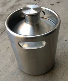 2L物質的なねじ帽子の食品等級SSが付いている小型ビール グローラー